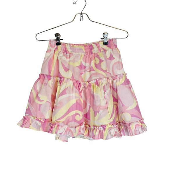 Hill House The Paz Skirt Candy Kaleidoscope Pink 100% Linen Small NWT - Picture 4 of 7